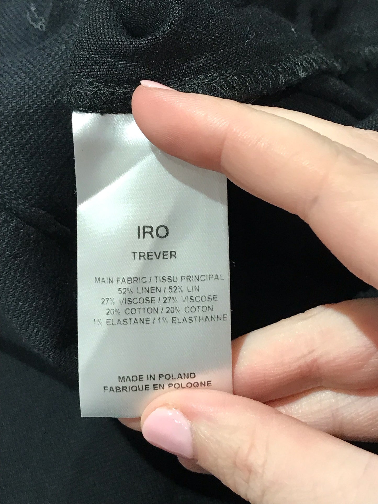 Robe Iro noire T.38