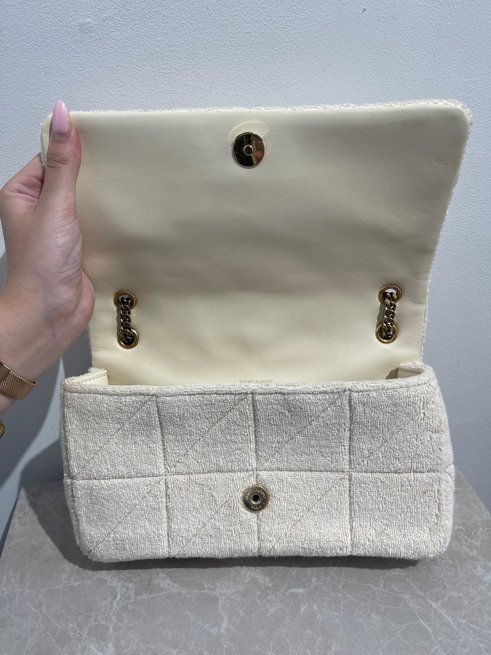 Sac Saint Laurent Jamie beige