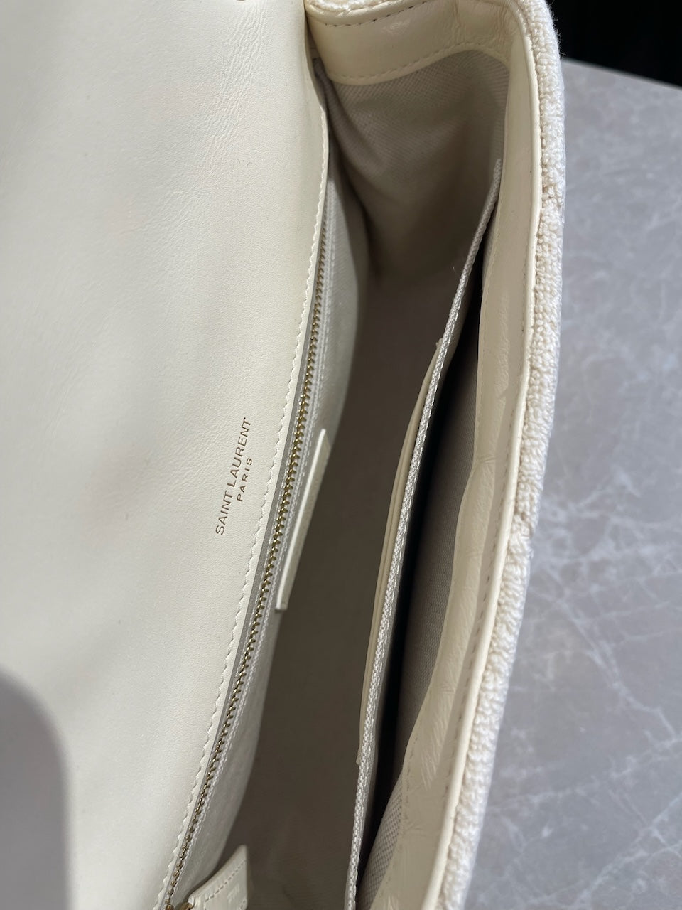 Sac Saint Laurent Jamie beige