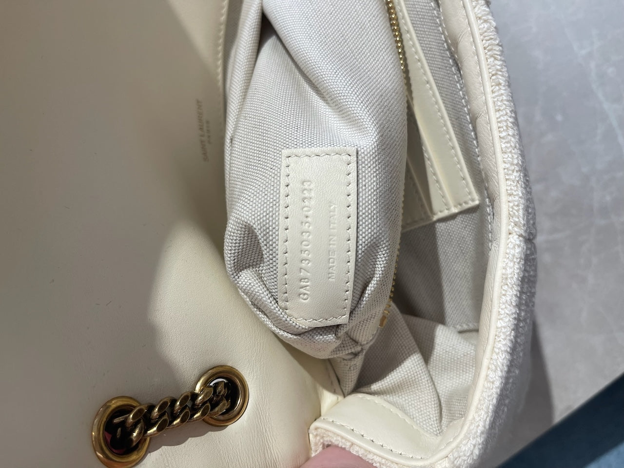 Sac Saint Laurent Jamie beige
