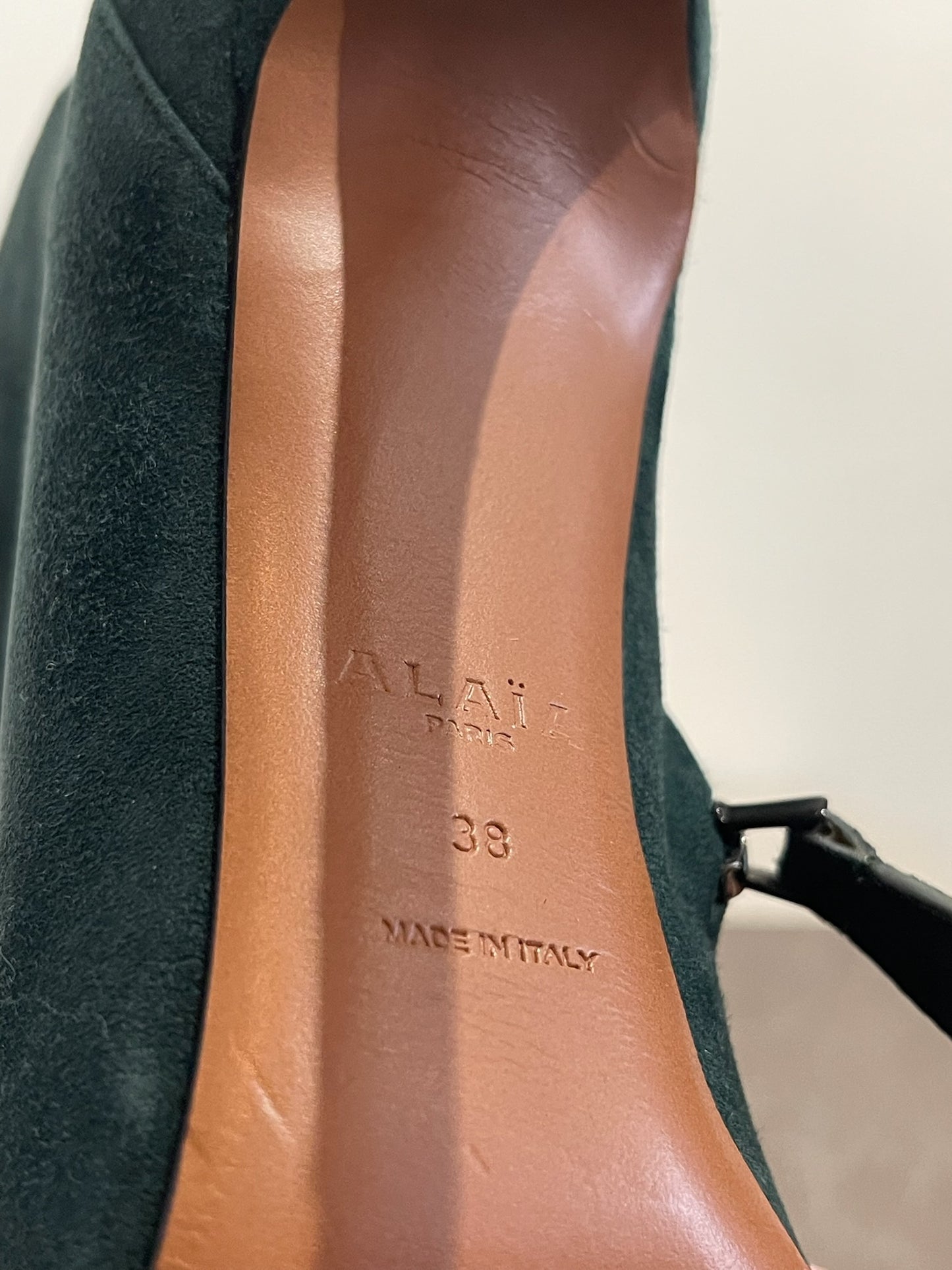 Bottines Alaia vertes T.38