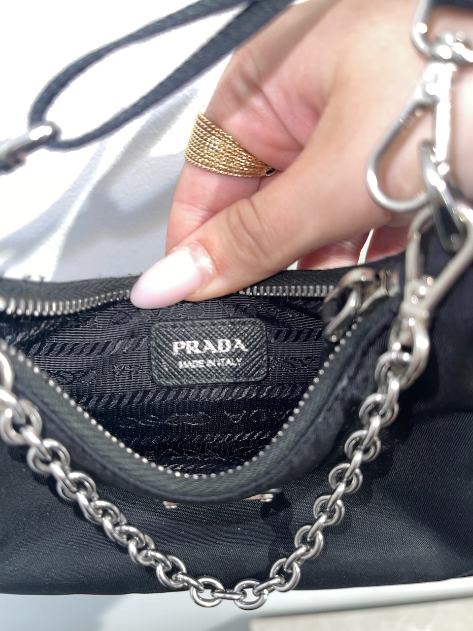 Sac Prada Re-Edition noir