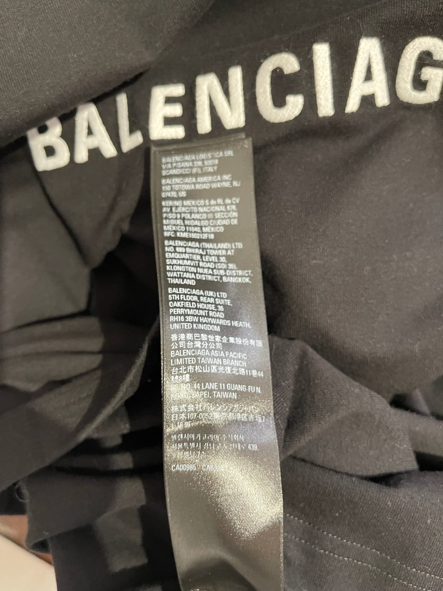 Débardeur Balenciaga noir T.S