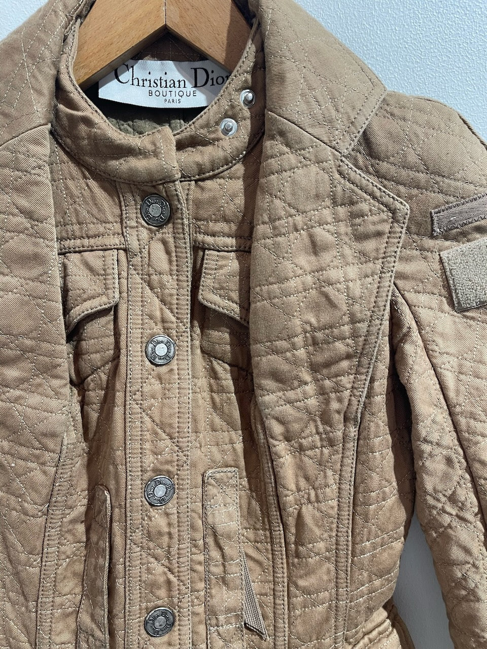 Veste Christian Dior beige Bar T.34