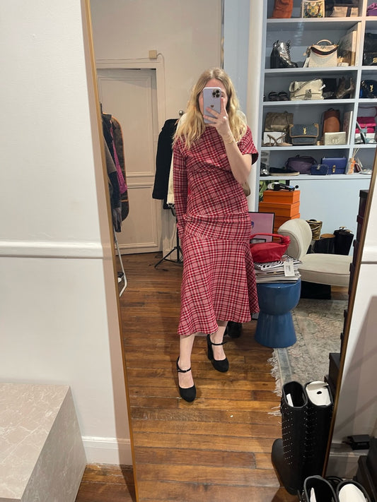 Robe Calvin Klein rouge T.34