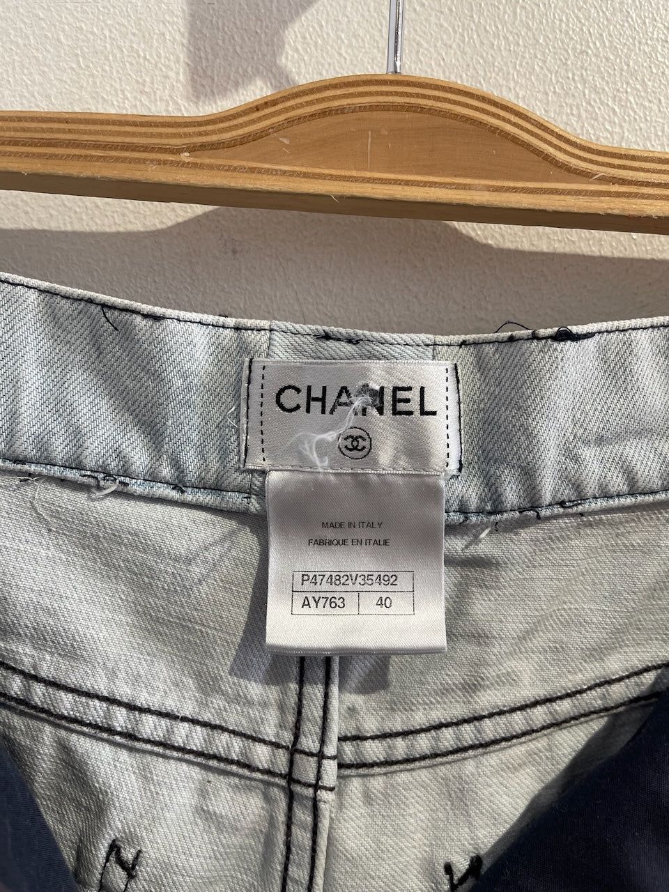 Short Chanel bleu T.40