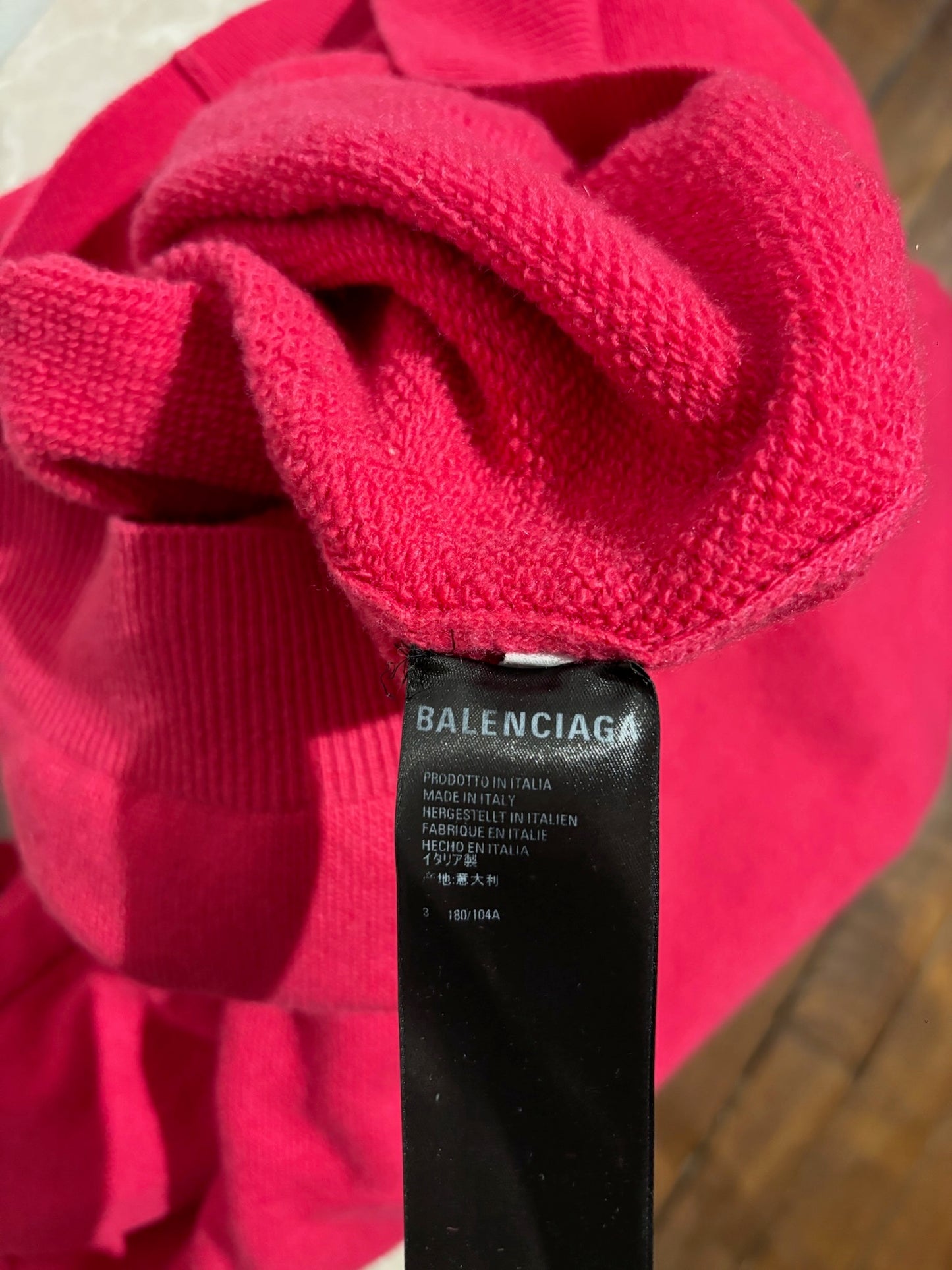 Sweat Balenciaga rose T.L