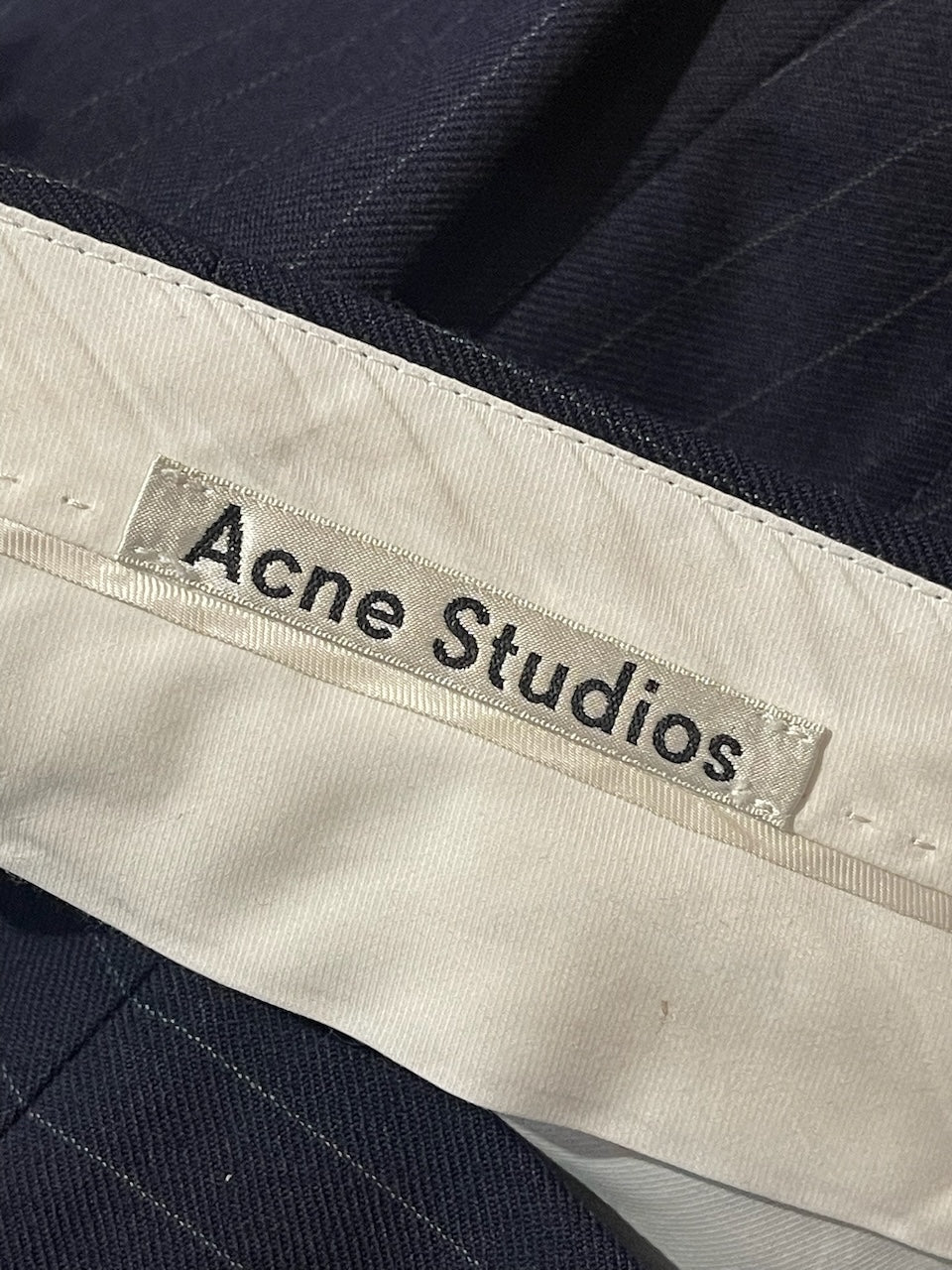 Pantalon Acne Studios bleu marine T.38