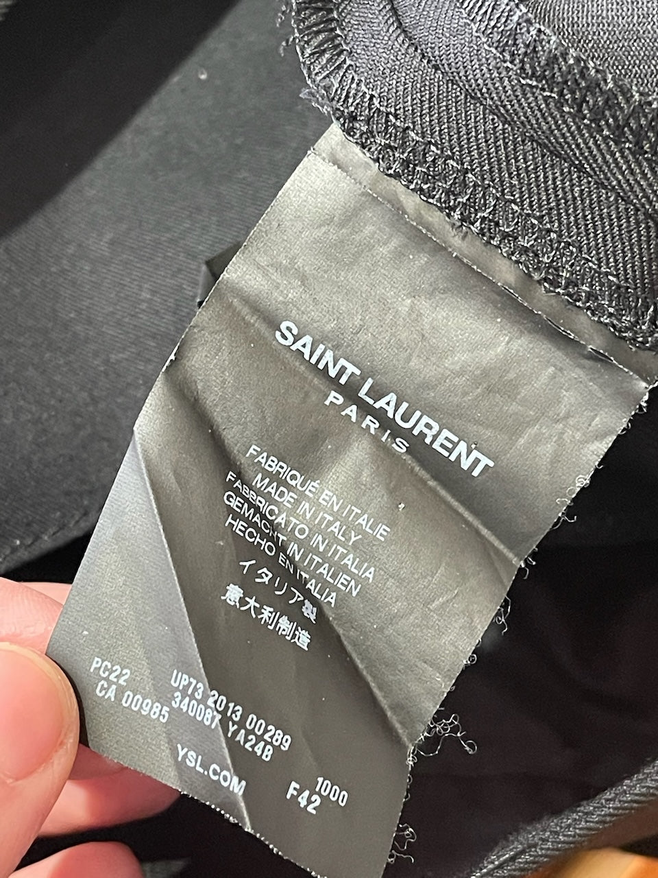 Pantalon Saint Laurent noir T.42