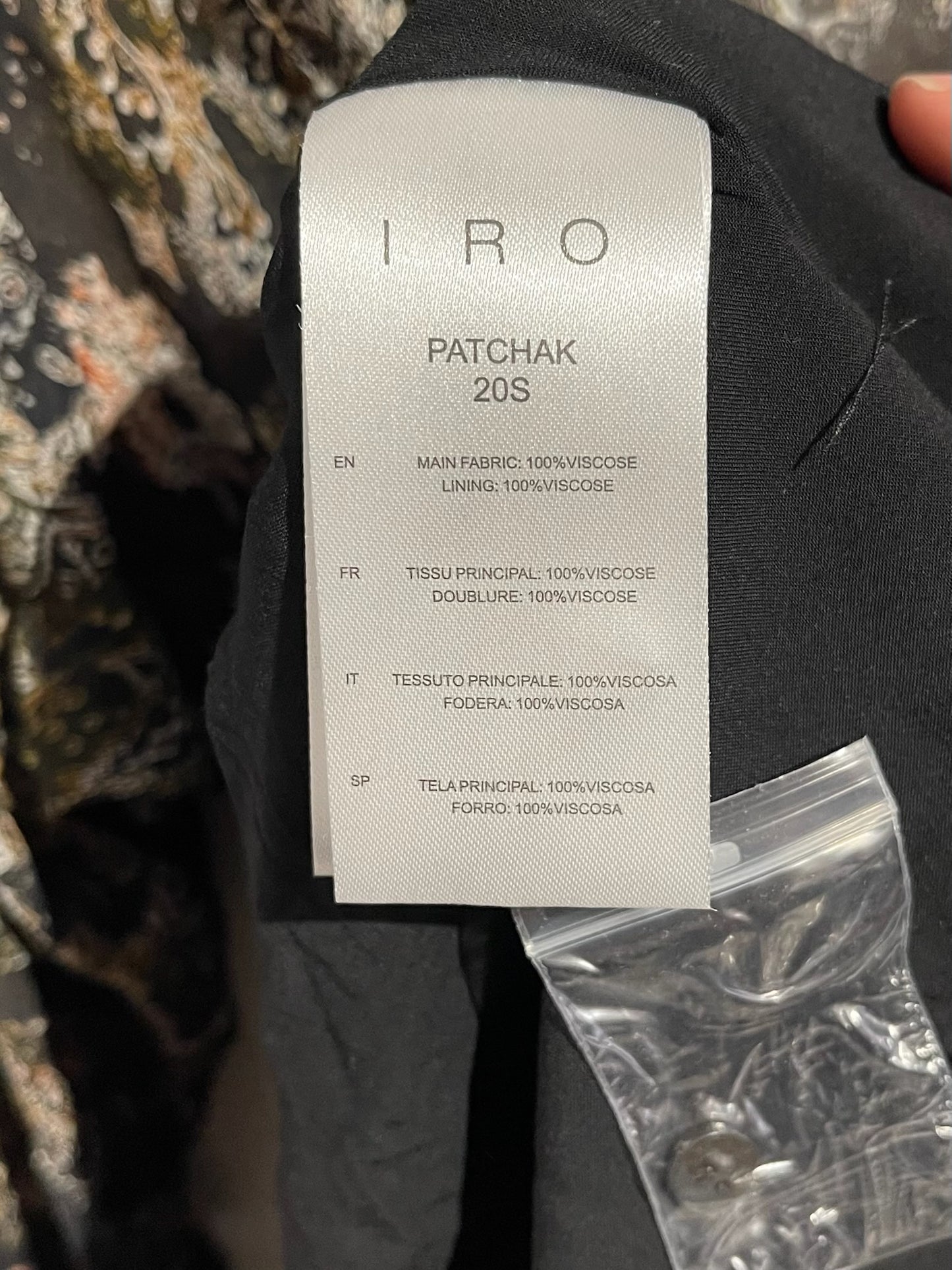 Robe Iro imprimée T.34 NEUVE