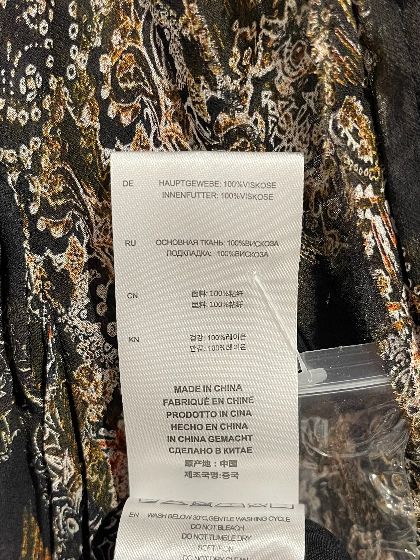 Robe Iro imprimée T.34 NEUVE