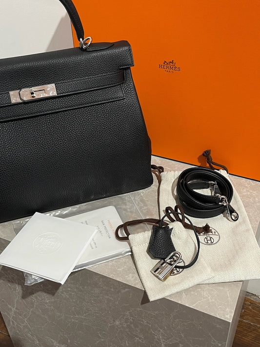 Sac Hermès Kelly 32 Noir