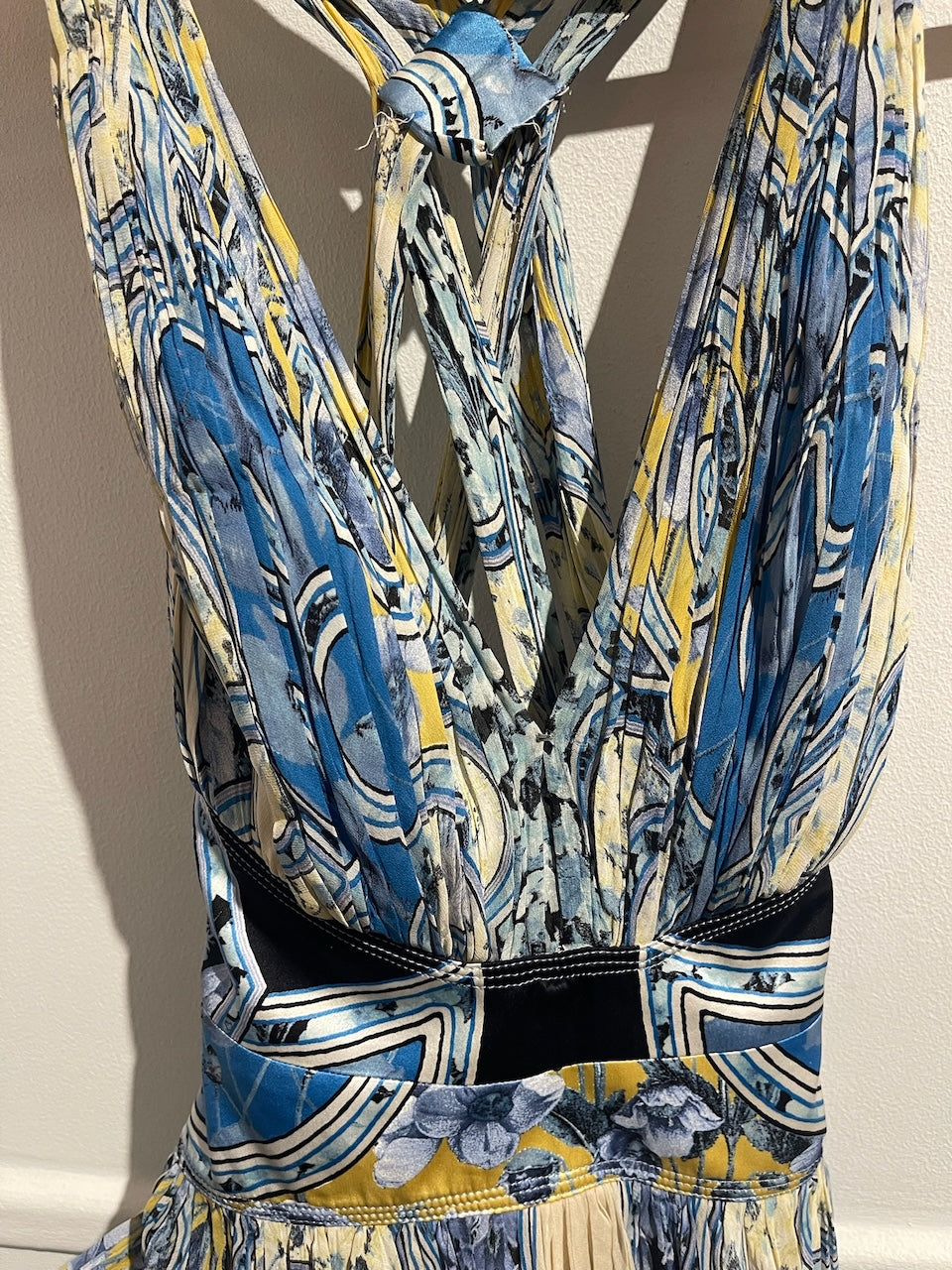 Robe Roberto Cavalli bleue T.36