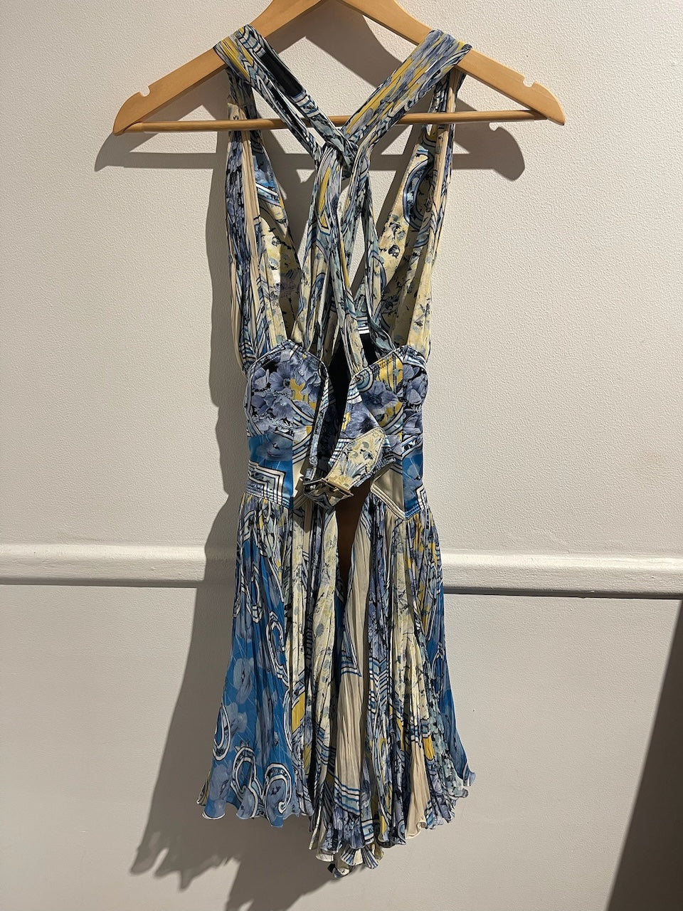 Robe Roberto Cavalli bleue T.36