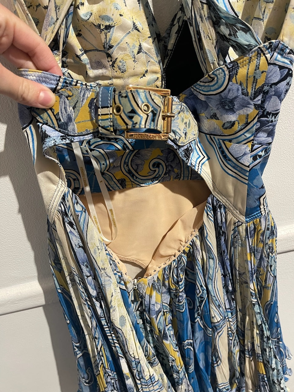 Robe Roberto Cavalli bleue T.36