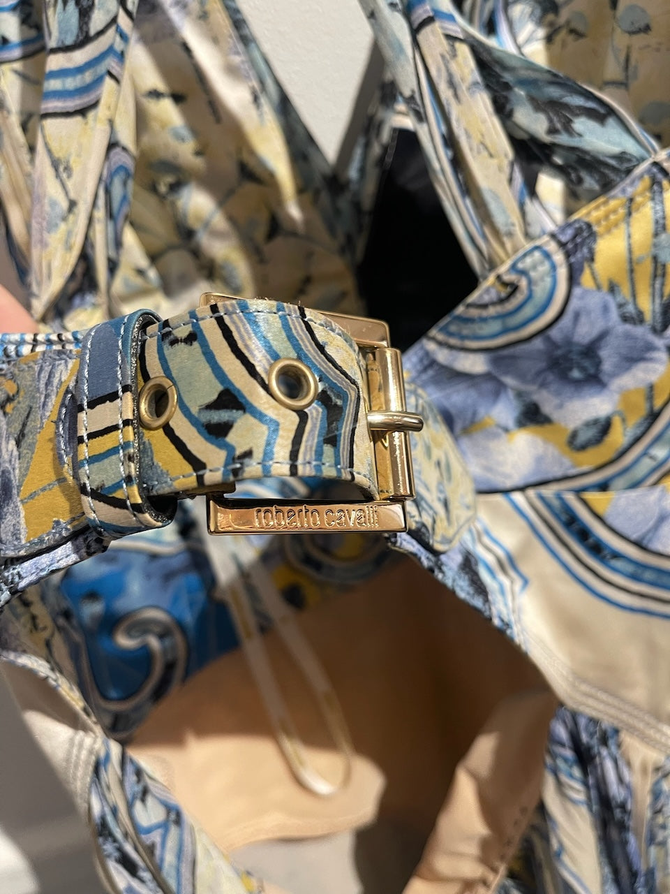 Robe Roberto Cavalli bleue T.36