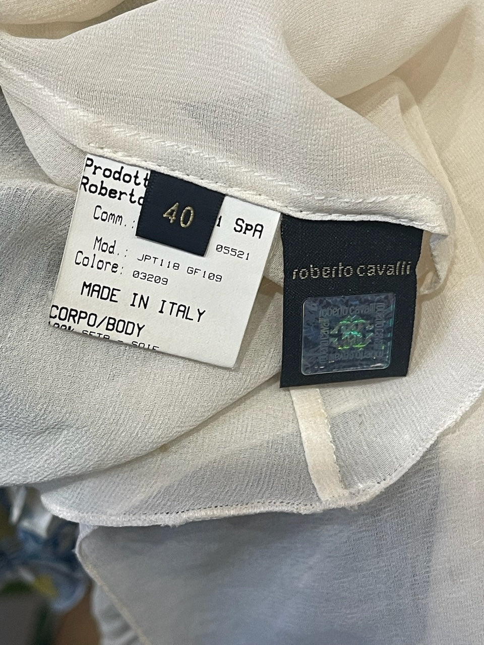 Robe Roberto Cavalli bleue T.36