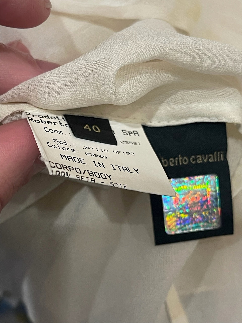 Robe Roberto Cavalli bleue T.36