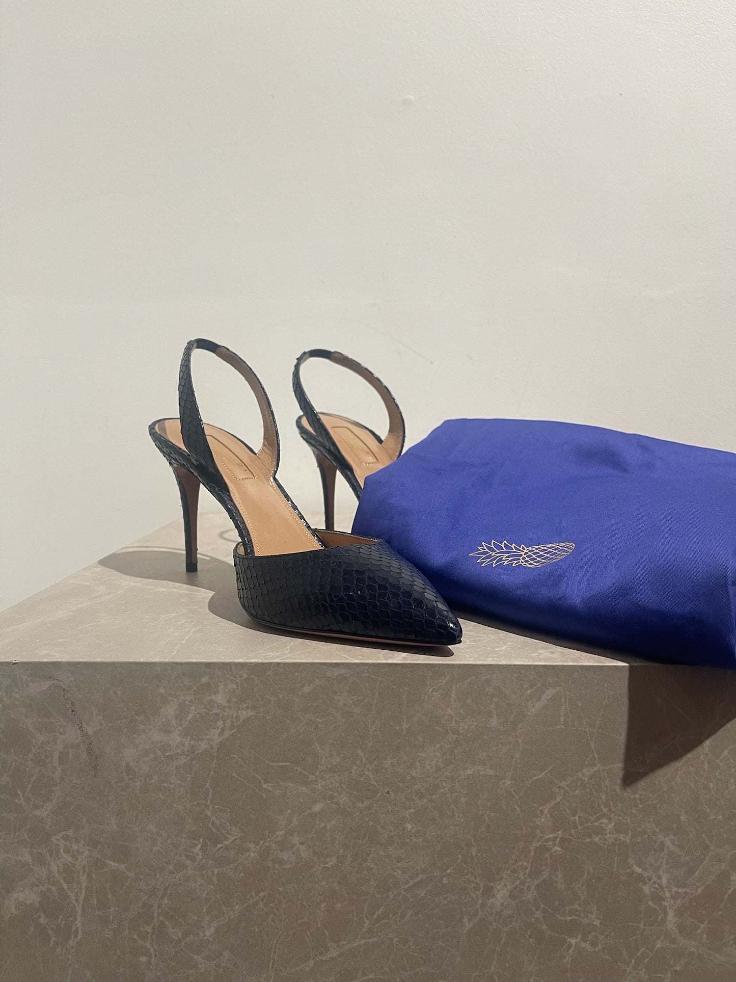 Escarpins Aquazzura python T.37