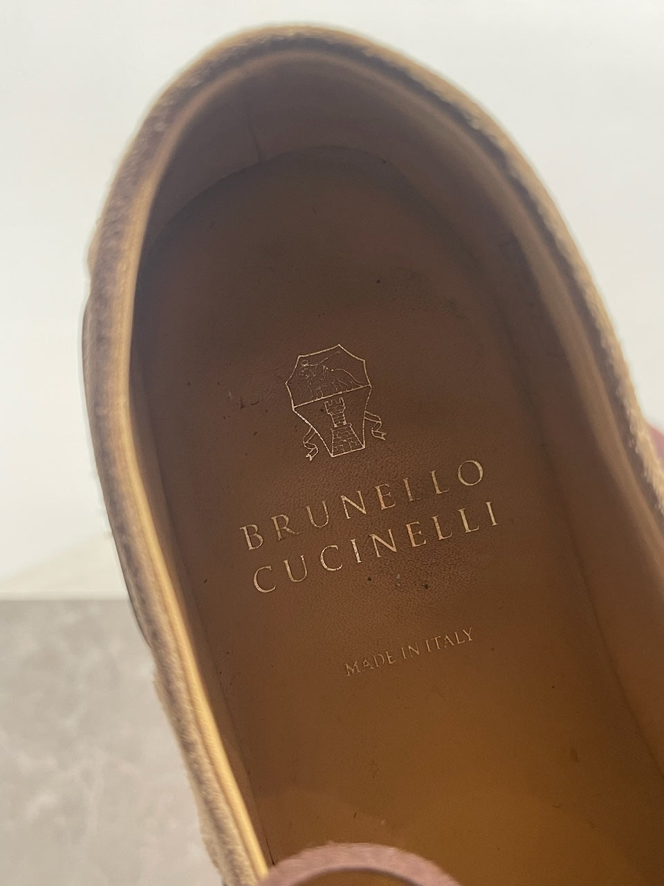 Mocassins Brunello Cucinelli beige T.41