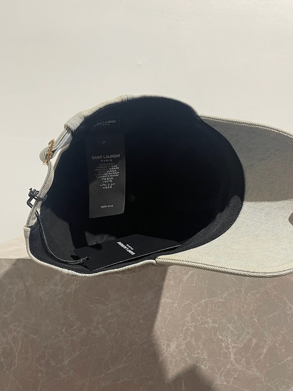 Casquette Saint Laurent jeans T.59