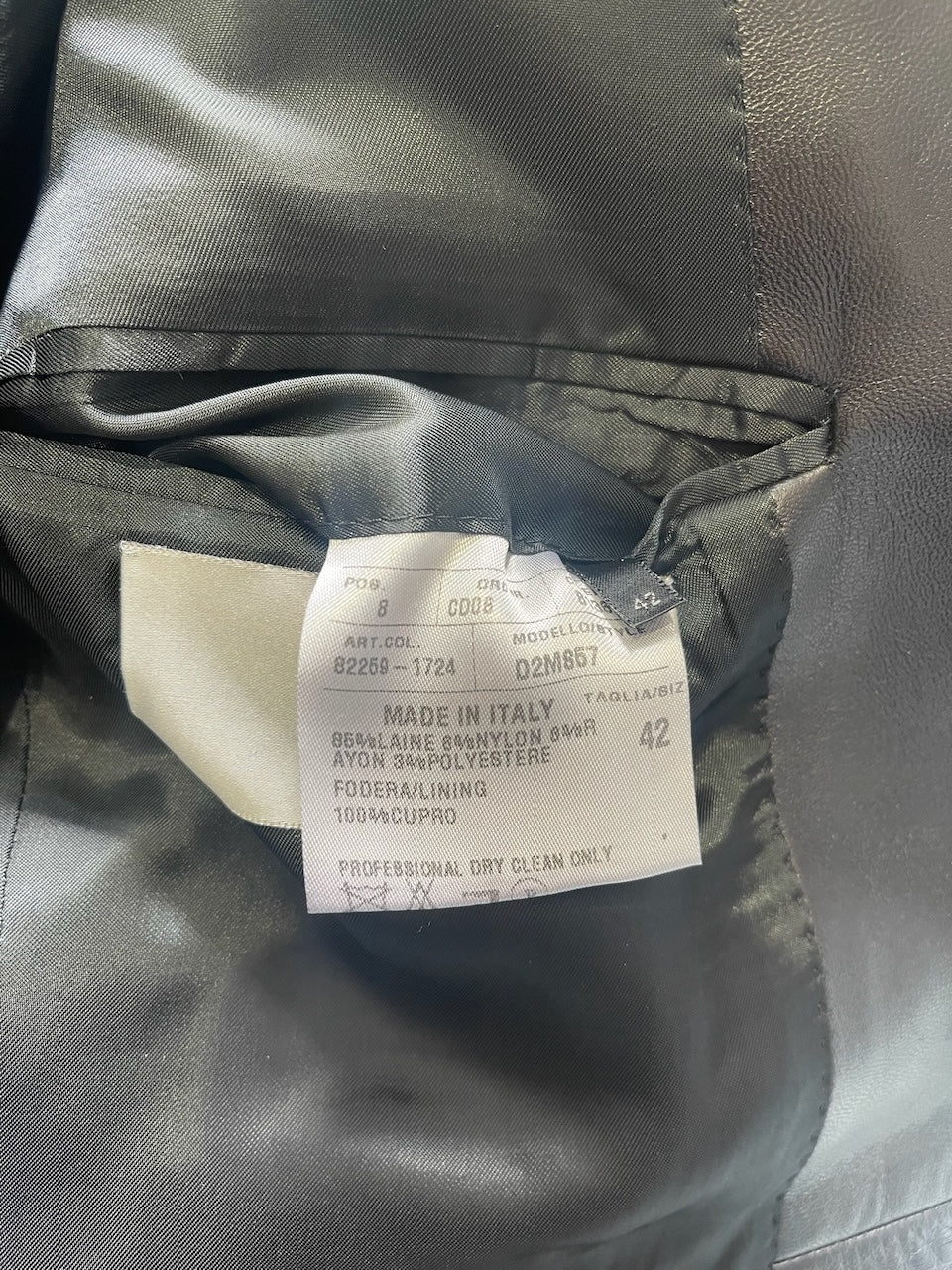 Manteau Dior noir T.36