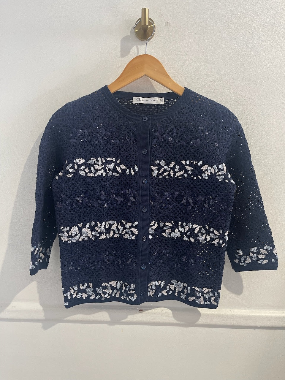 Gilet Dior bleu T.38