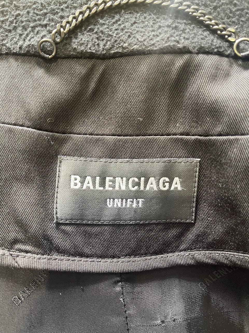 Trench Balenciaga noir T.XXS