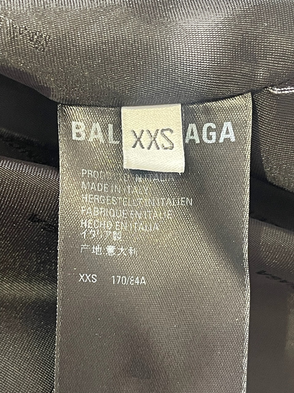 Trench Balenciaga noir T.XXS