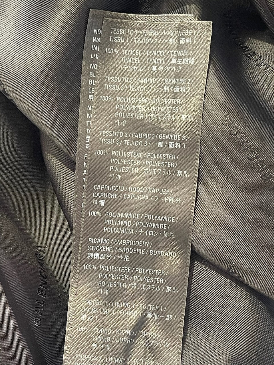 Trench Balenciaga noir T.XXS