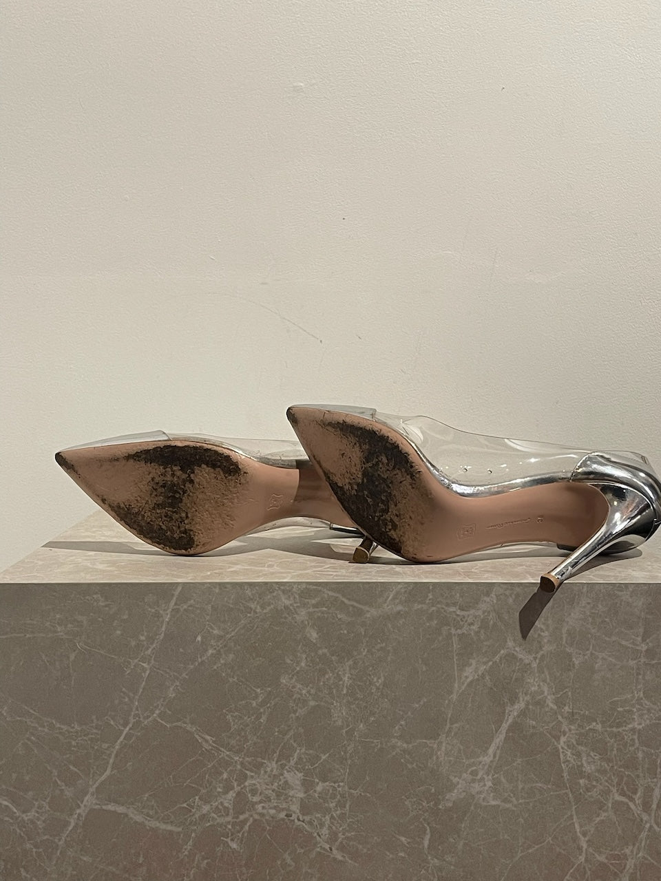 Escarpins Gianvito Rossi plexi T.38