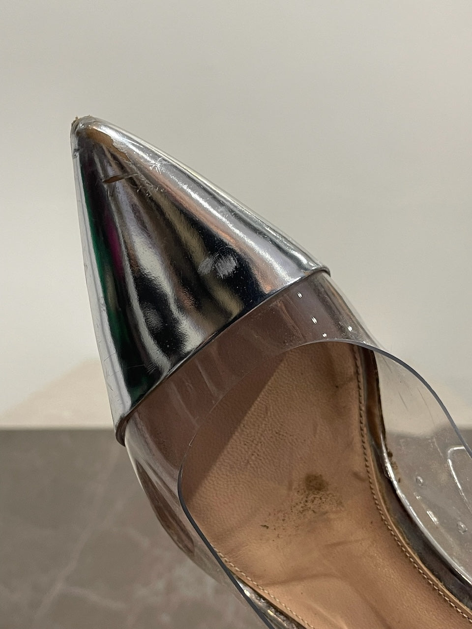 Escarpins Gianvito Rossi plexi T.38