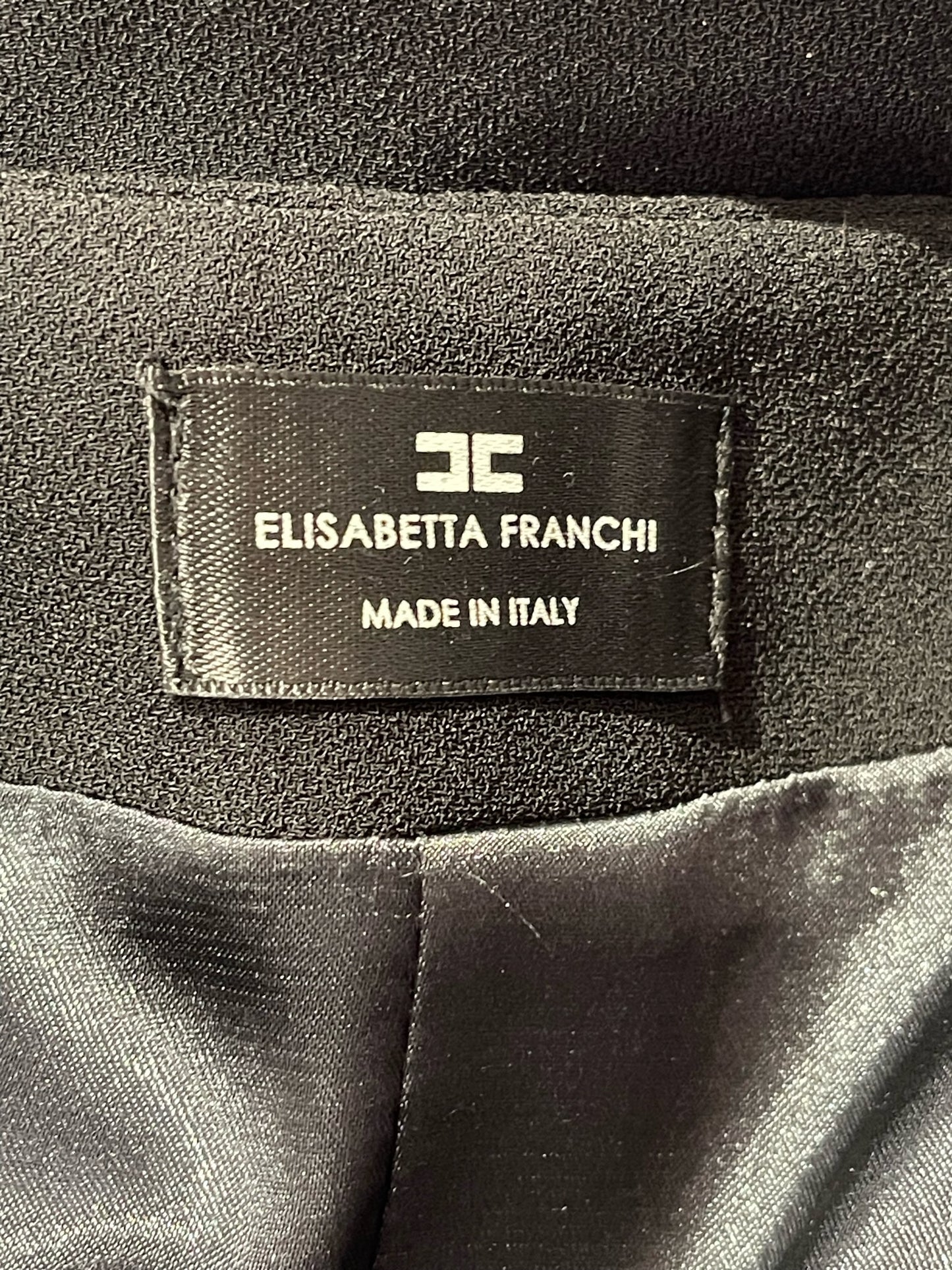 Robe Elisabetta Franchi noire T.XS