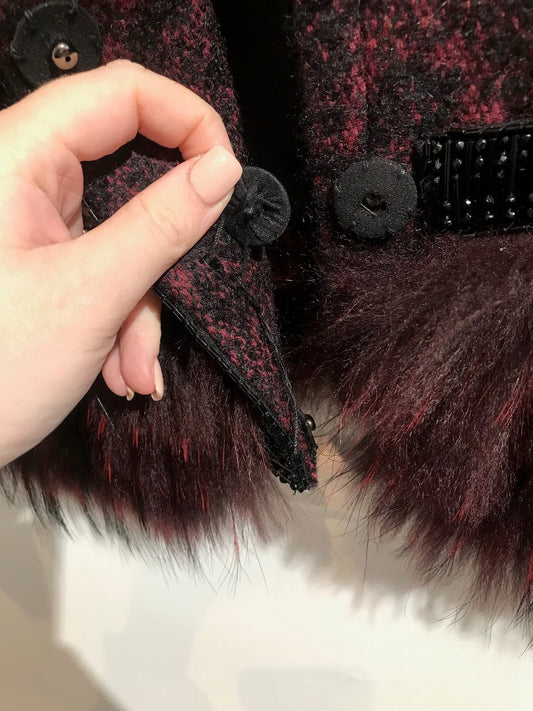 Veste Roberto Cavalli bordeaux T.36