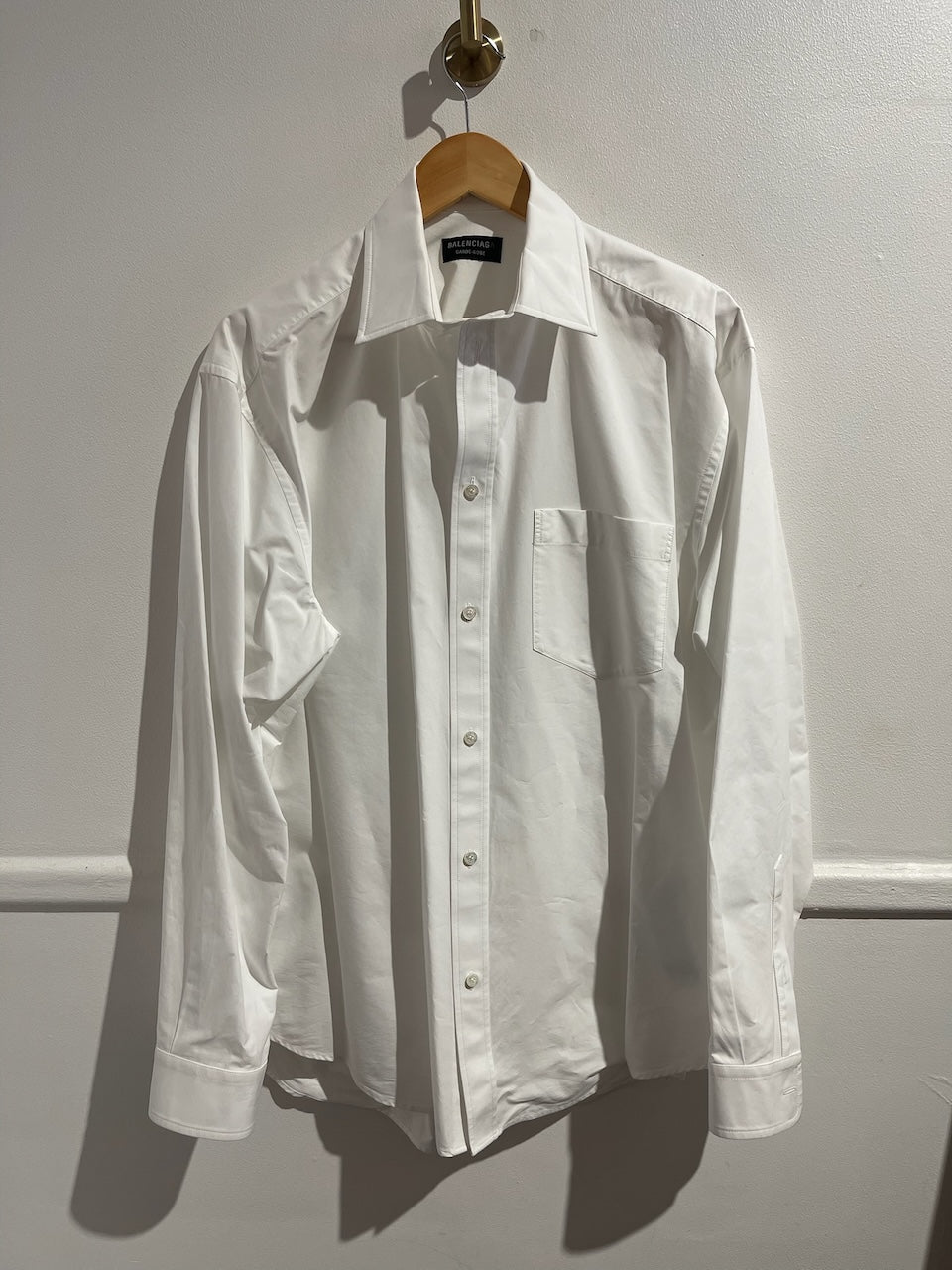 Chemise Balenciaga blanche T.40