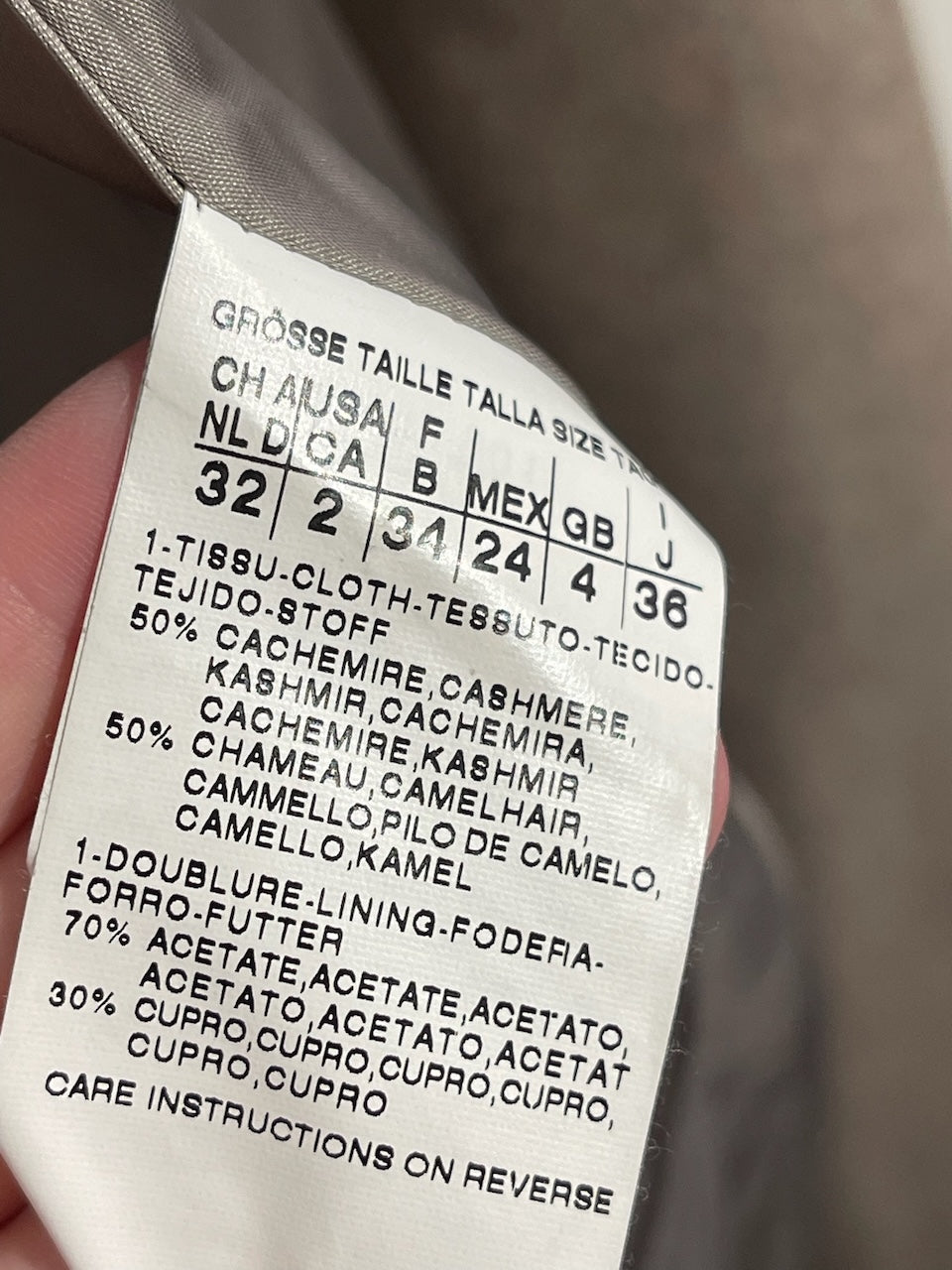 Manteau Max Mara beige T.34