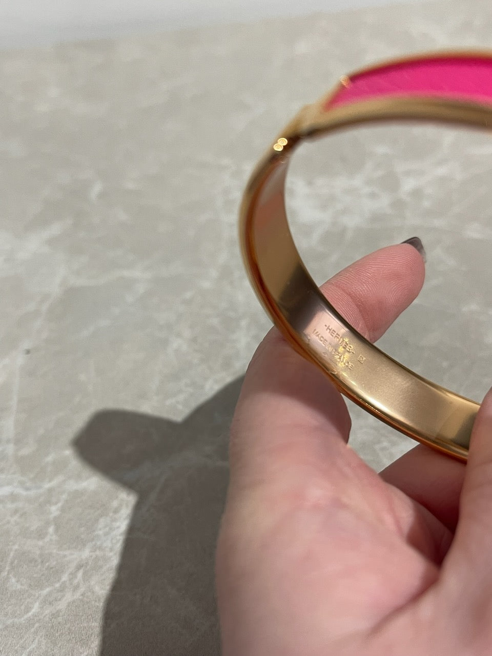 Bracelet Hermes Olympe Rose T.2