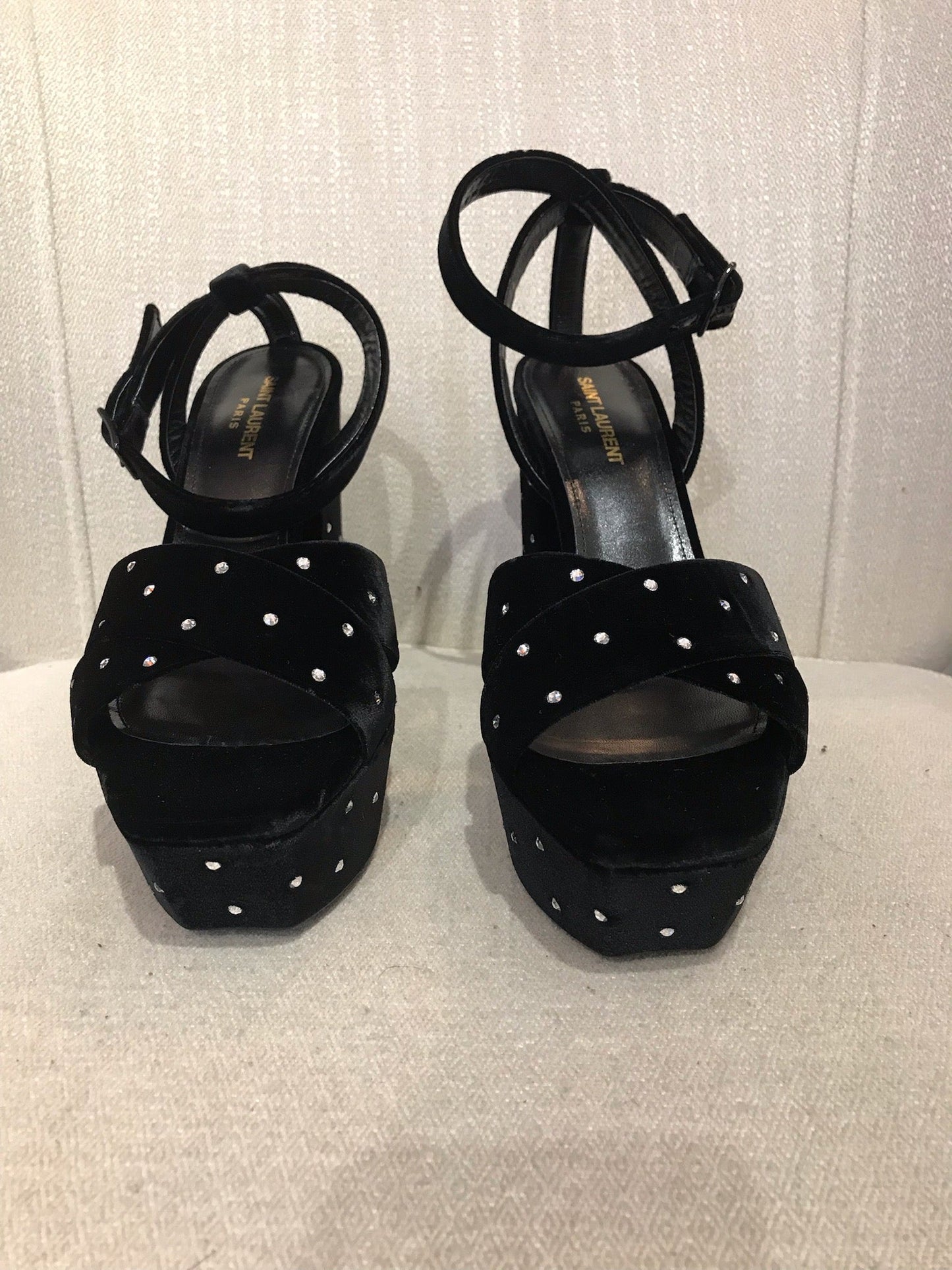 Sandales Saint Laurent noires T.40