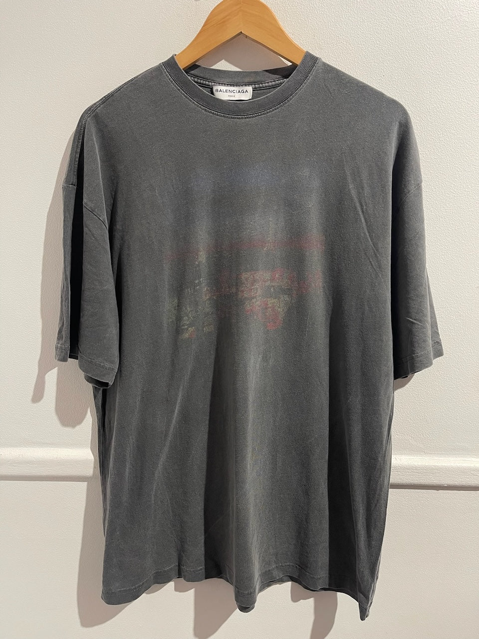 T-shirt Balenciaga gris T.L