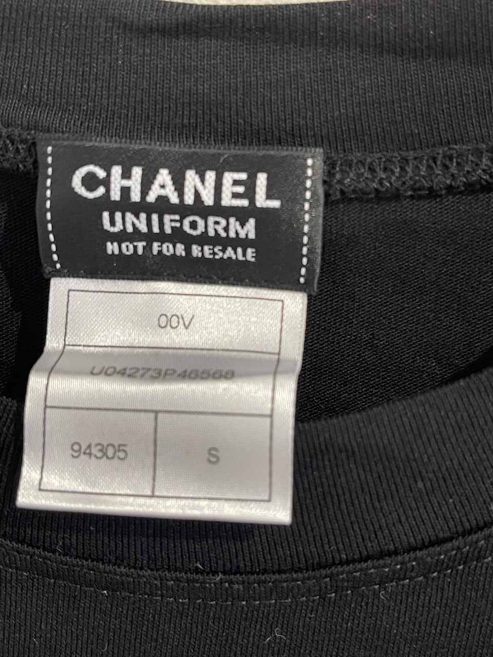 T-shirt Chanel noir T.S