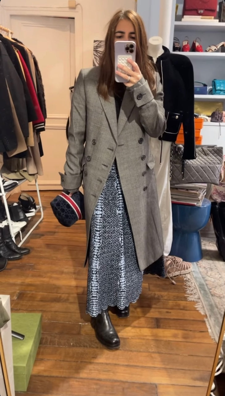 Manteau Dior gris T.36