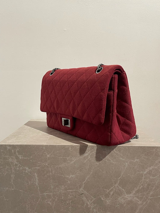 Sac Chanel 2.55 jersey framboise