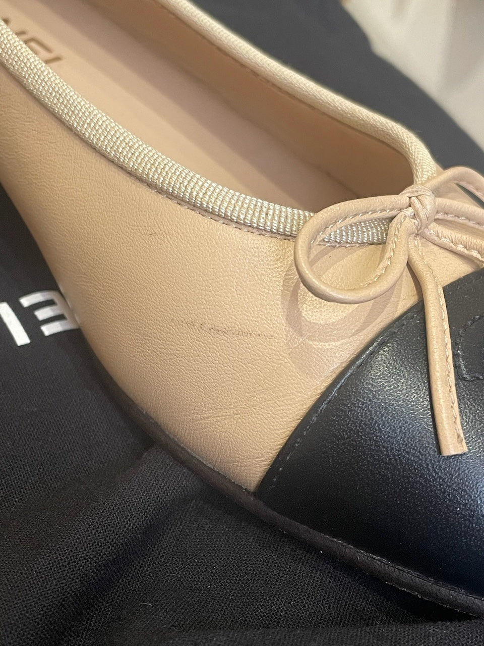 Ballerines Chanel beige T.39,5