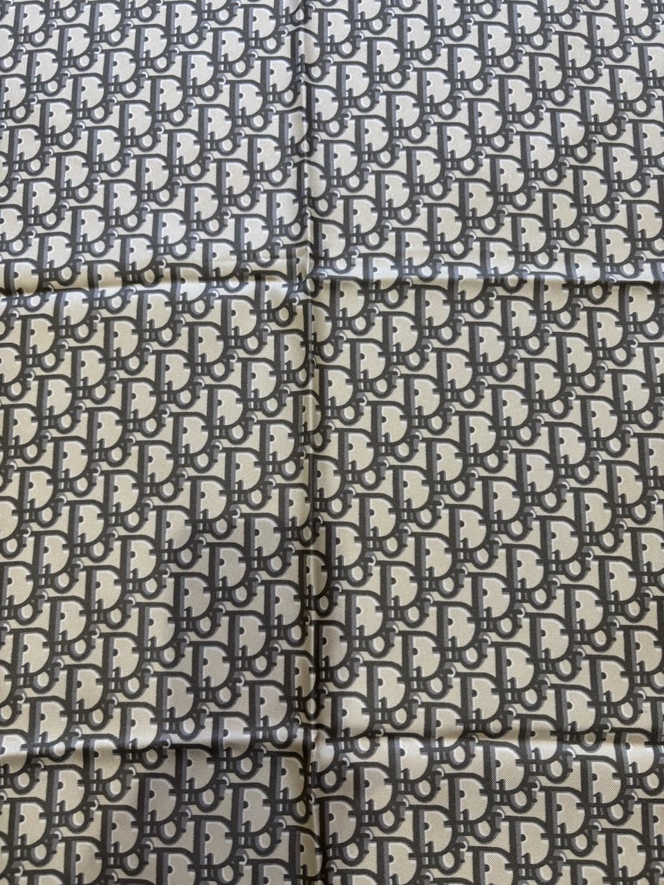 Carré Dior Oblique 90 double gris/noir