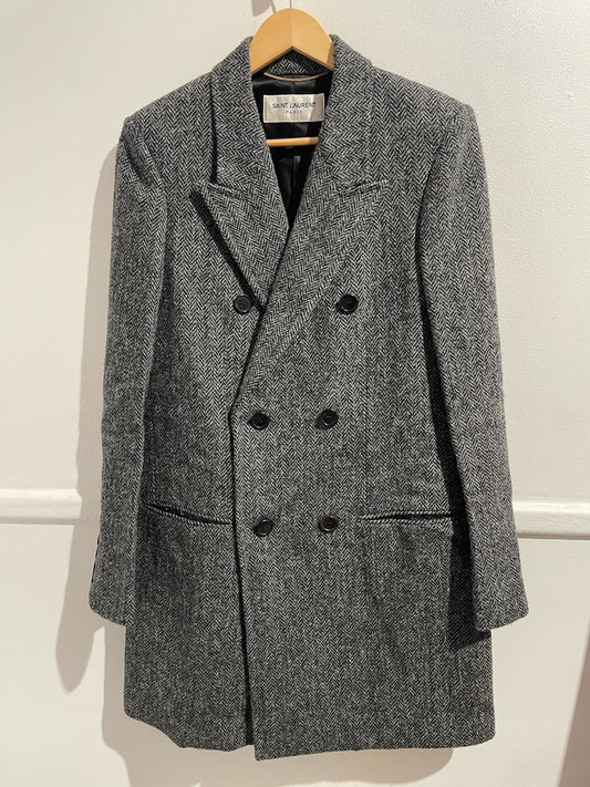 Manteau Saint Laurent gris T.40