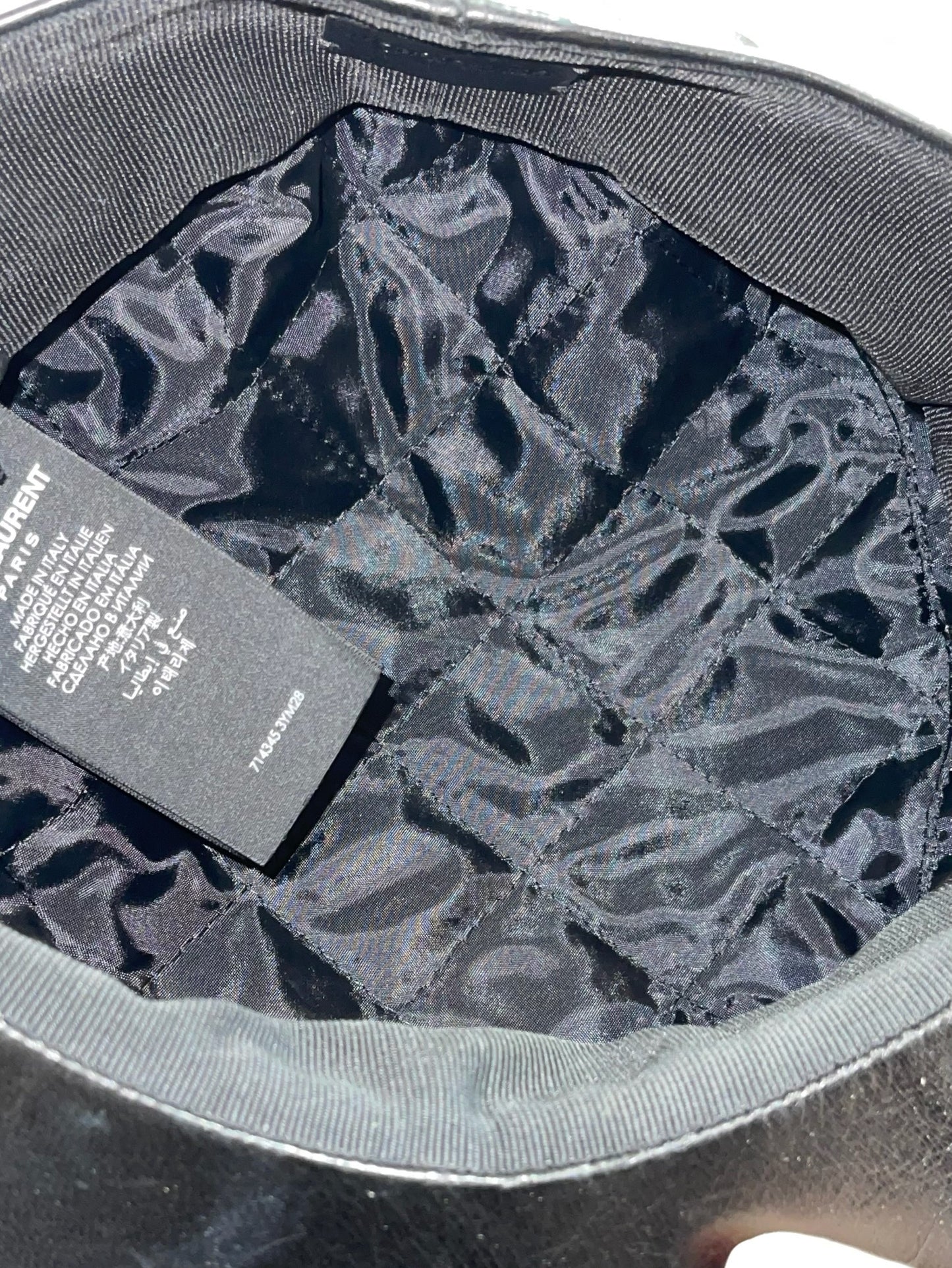 Casquette Saint Laurent noire NEUVE