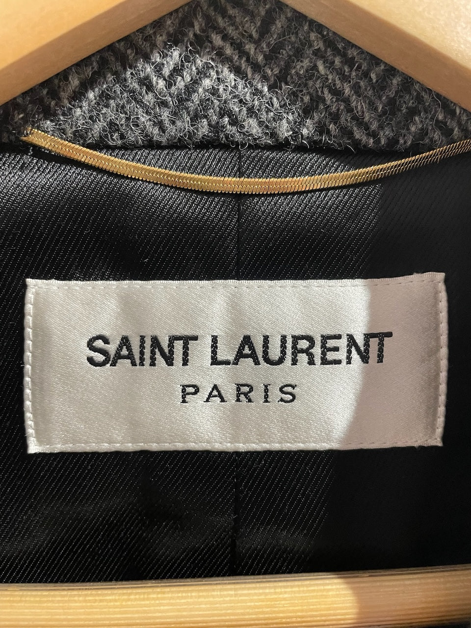 Manteau Saint Laurent gris T.40