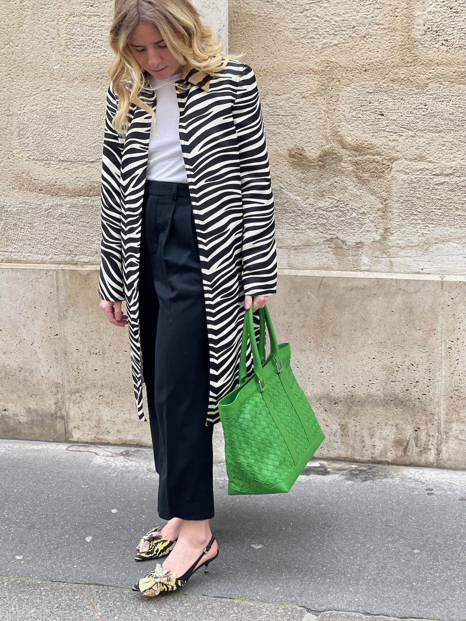 Sac cabas Bottega Veneta vert