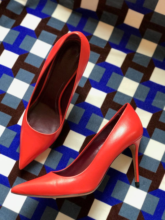 Escarpins Celine rouge T.39