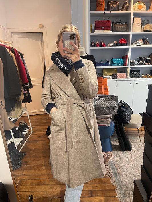 Manteau Max Mara beige T.34